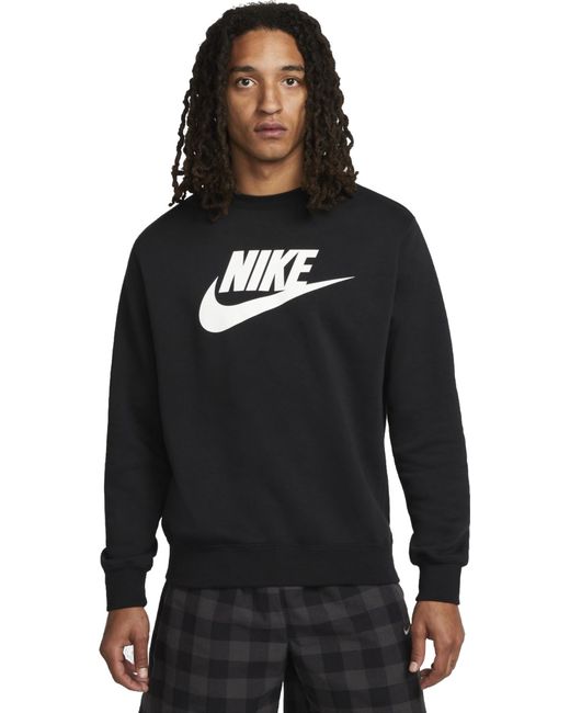 Nike Худи M Sportswear Club Fleece Crew черное