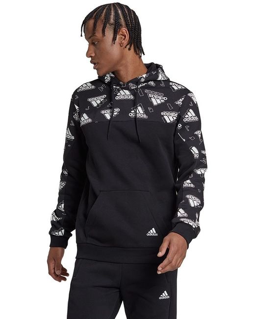 Adidas Худи Fleece Gfx Hoodie черное