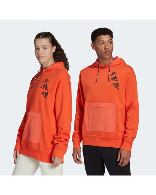 Adidas Худи унисекс Essentials Brandlove Fleece Hoodie Gender Neutral