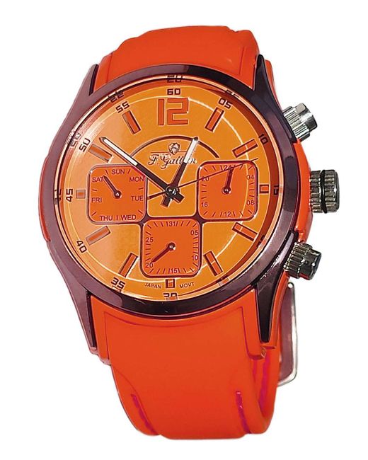 F.Gattien Наручные часы 8271 оранжевые