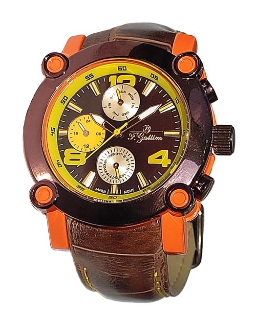 F.Gattien Наручные часы унисекс 9103 коричневые
