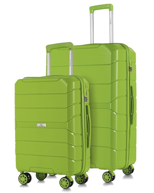 L'Case Комплект чемоданов унисекс Singapore лимонный