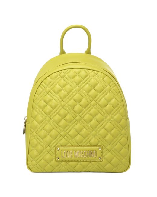Love Moschino Рюкзак желто-зеленый 30x25x12 см