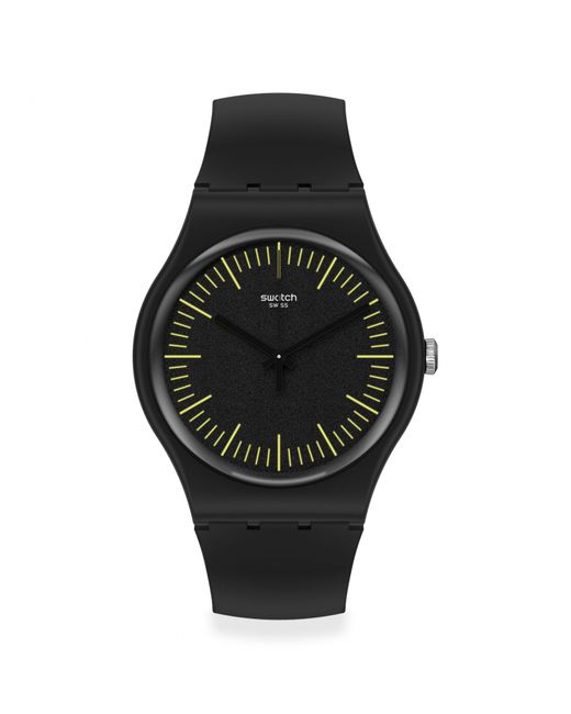 Swatch Наручные часы BLACKNYELLOW черные