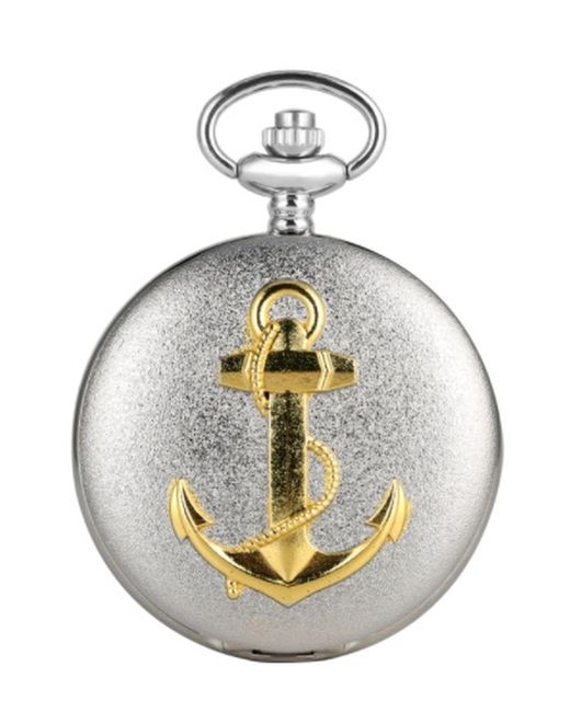 Yisuya Карманные часы silver anchor