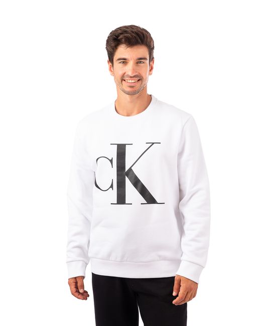 Calvin Klein Свитшот Ls Monogram Fleece Crew размер