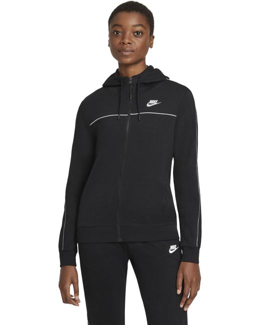 Nike Толстовка W Sportswear Millennium Full-Zip Hoodie черная