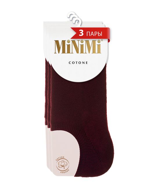 Minimi Basic Комплект носков женских бордовых