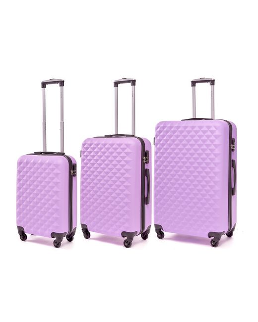 L'Case Комплект чемоданов унисекс Phatthaya лиловый