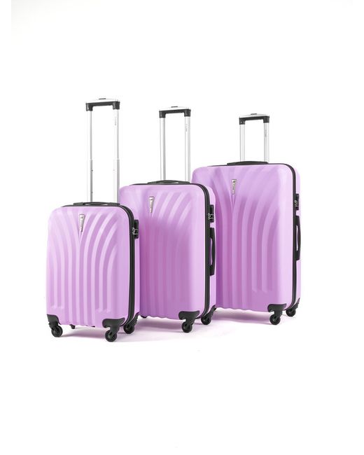 L'Case Комплект чемоданов Phuket лиловый