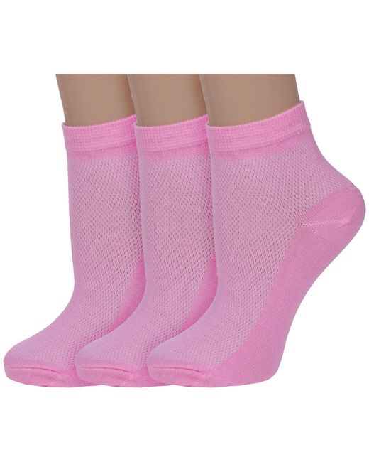 Альтаир Комплект носков женских 3-С82 розовых