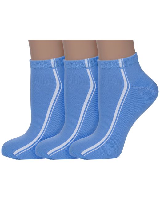 Lorenzline Комплект носков женских 3-С8М голубых