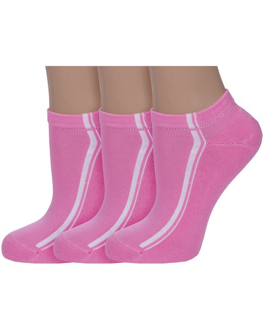 Lorenzline Комплект носков женских 3-С8М розовых