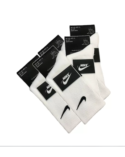 Nike Комплект носков унисекс Sports Socks белых