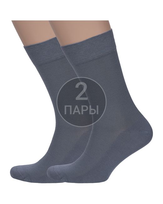 RuSocks Комплект носков мужских 2-М3-13751 серых