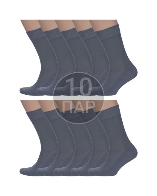RuSocks Комплект носков мужских 10-М3-13751 серых