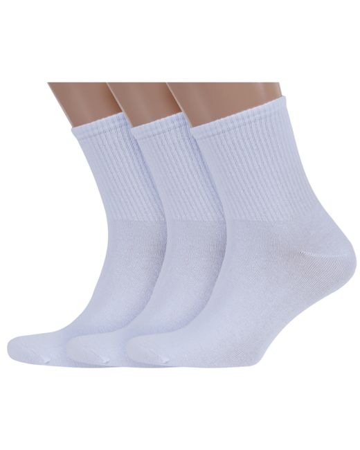 RuSocks Комплект носков мужских 3-М3-13747 белых
