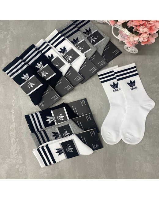 Adidas Комплект носков женских sport socks разноцветных 10 пар