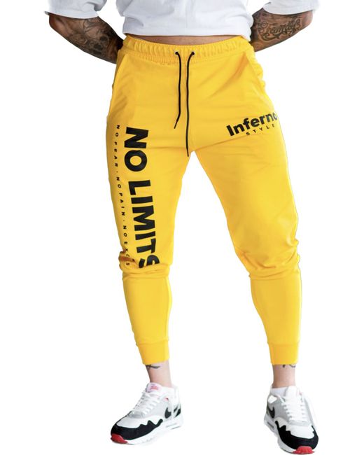 INFERNO style Спортивные брюки Б-001-002-05 желтые