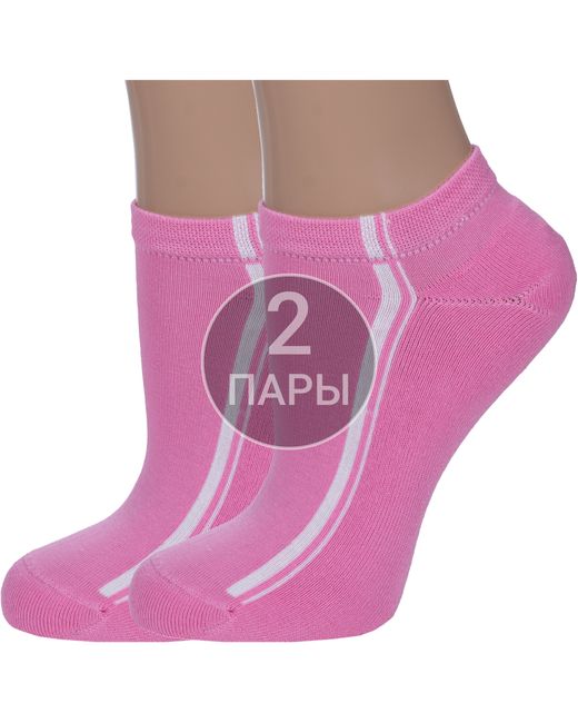 Lorenzline Комплект носков женских 2-С8М розовых 23 2 пары
