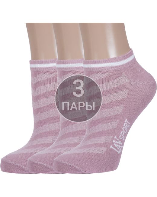 Борисоглебский трикотаж Комплект носков женских 3-6С801 розовых 3 пары