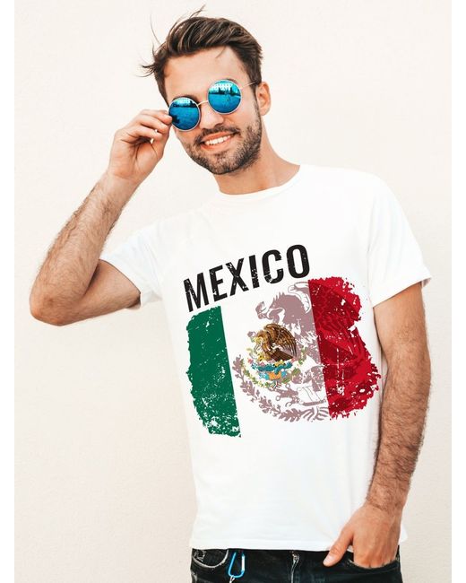 Nobrand Футболка флаг Мексики