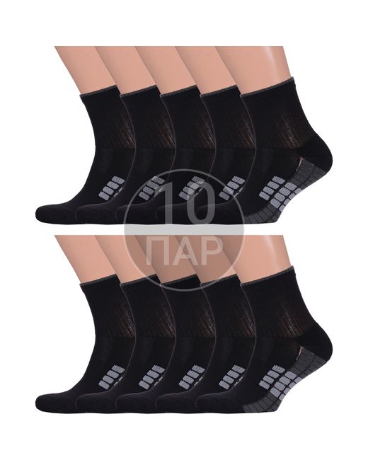Para Socks Комплект носков унисекс 10-13S05 черных 10 пар