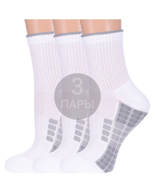 Para Socks Комплект носков унисекс 3-13S05 белых 3 пары