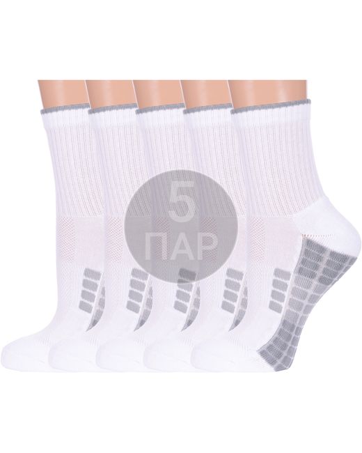 Para Socks Комплект носков унисекс 5-13S05 белых 5 пар