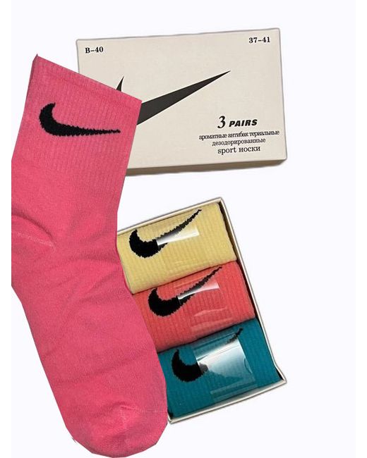 Nike Комплект носков женских NBО40 разноцветных 3 пары