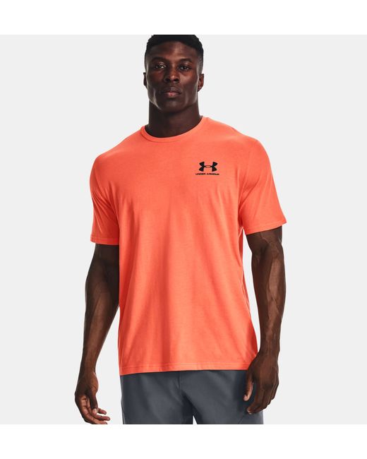 Under Armour Футболка Sportstyle Left Chest Ss Frosted-Orange размер MD