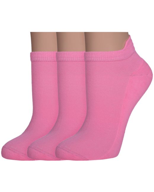 Lorenzline Комплект носков женских 3-С7М розовых