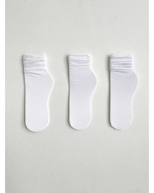 Tenden Комплект носков женских WSF20/10 белых 3 пары