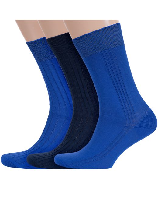 RuSocks Комплект носков мужских 3-М3-11001 синих