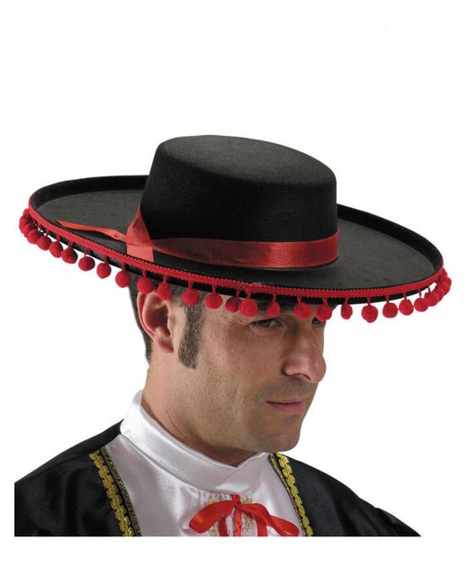 Nobrand Шляпа Испания Цв Черный-Красный Размер