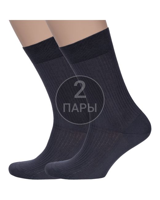 RuSocks Комплект носков мужских 2-М3-11946 серых