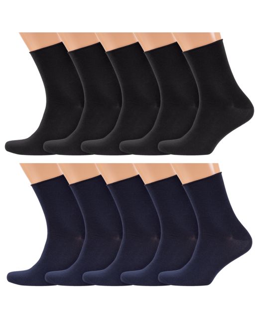 RuSocks Комплект носков мужских 10-М3-13034 черных синих
