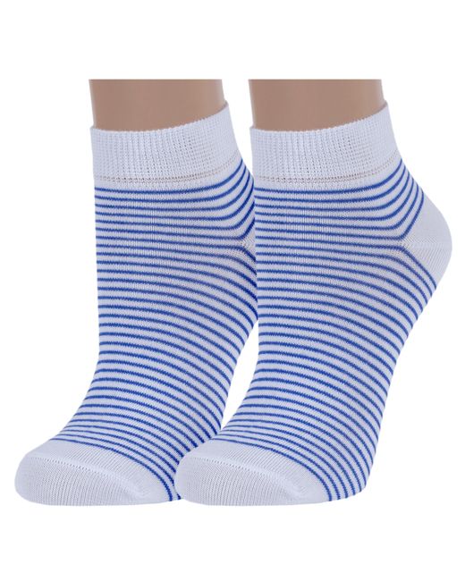 Брестский чулочный комбинат Комплект носков женских 2-14С1101 белых синих