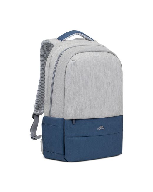 Rivacase рюкзак для ноутбука унисекс 7567 grey/dark blue 17.3