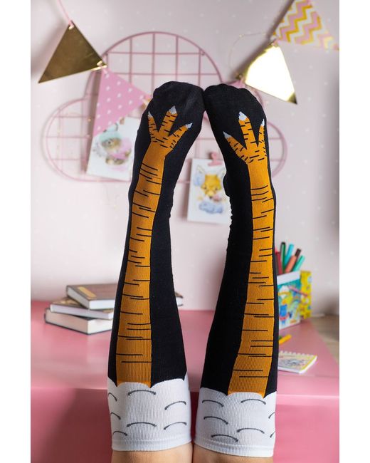 Plush Story Гольфы женские Куриные лапки черные
