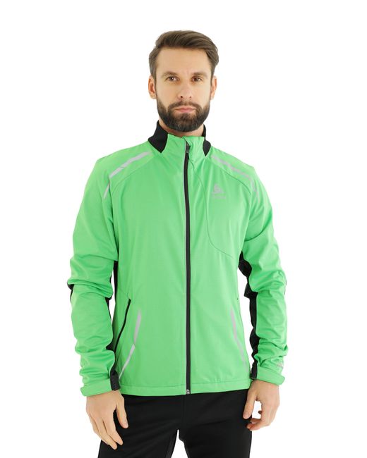 Odlo Спортивная куртка Jacket Frequency зеленая