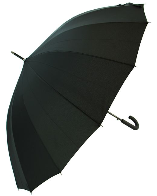 Черный зонт Зонт прорезиненная ручка
