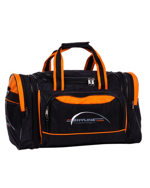 Polar Дорожная сумка черная с оранжевым 47 х 31 26 см