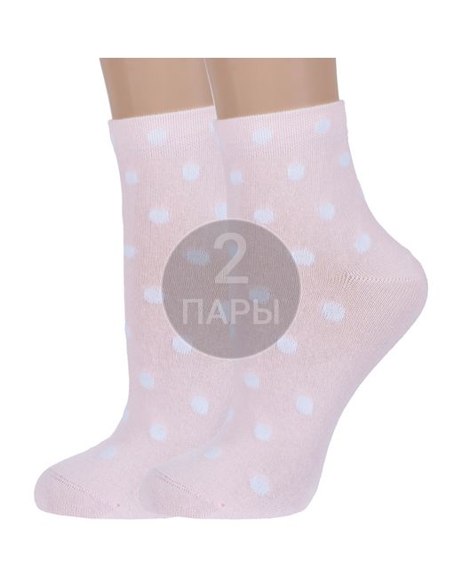 Борисоглебский трикотаж Комплект носков женских 2-6С96 розовых