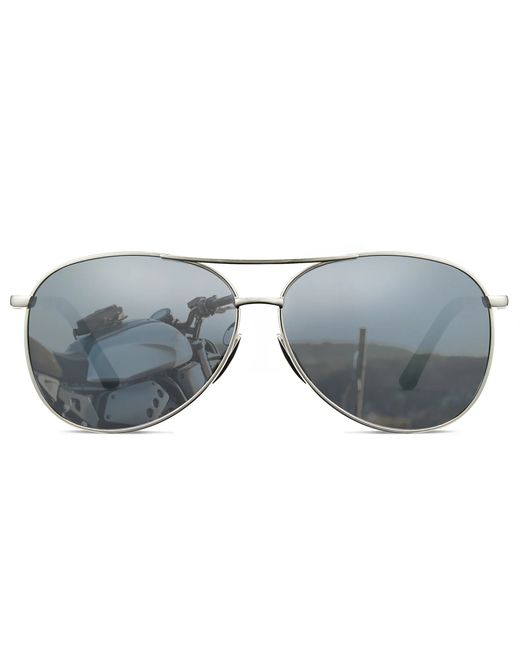 Cyxus Солнцезащитные очки Polarized Sunglasses 1489 серебристые