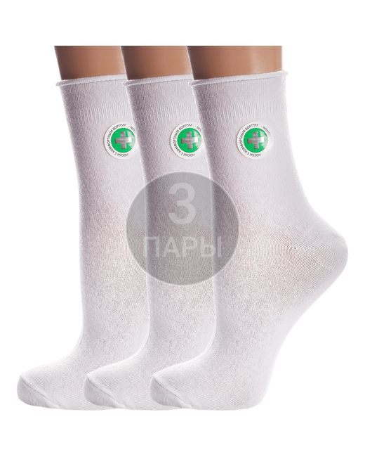 Para Socks Комплект носков женских 3-L1D19 белых 3 пары