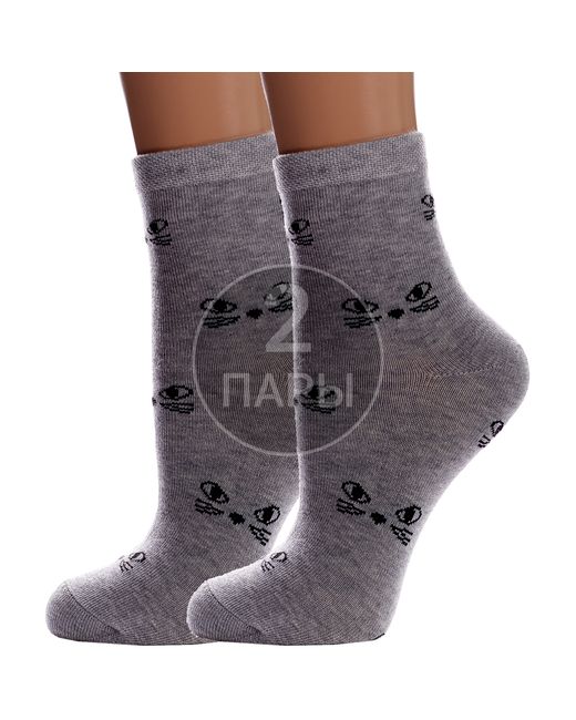 Para Socks Комплект носков женских 2-L1D27 серых 2 пары