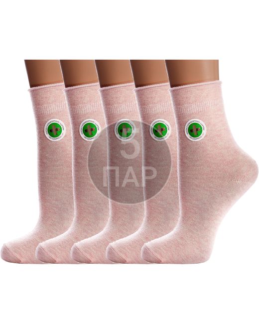 Para Socks Комплект носков женских 5-L1D19 розовых 5 пар