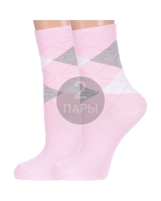 Para Socks Комплект носков женских 2-L1D17 розовых 2 пары