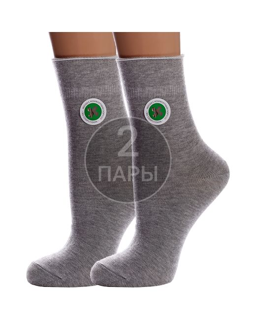 Para Socks Комплект носков женских 2-L1D19 серых 2 пары